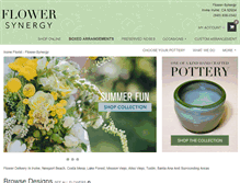 Tablet Screenshot of flower-synergy.com